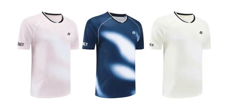 Áo Cầu Lông Cổ Trụ Yonex 861Trắng Ngà Hàng Loại 1 Cao Cấp - Thấm Hút - Thoáng Khí - Co Giãn - Bền Bỉ - Form  Ổn